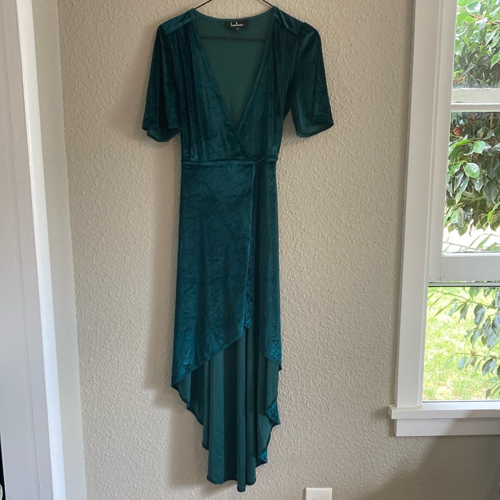 Lulu's Velvet Wrap Dress
